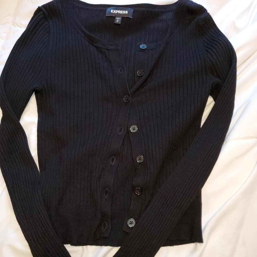Express Black Cardigan
